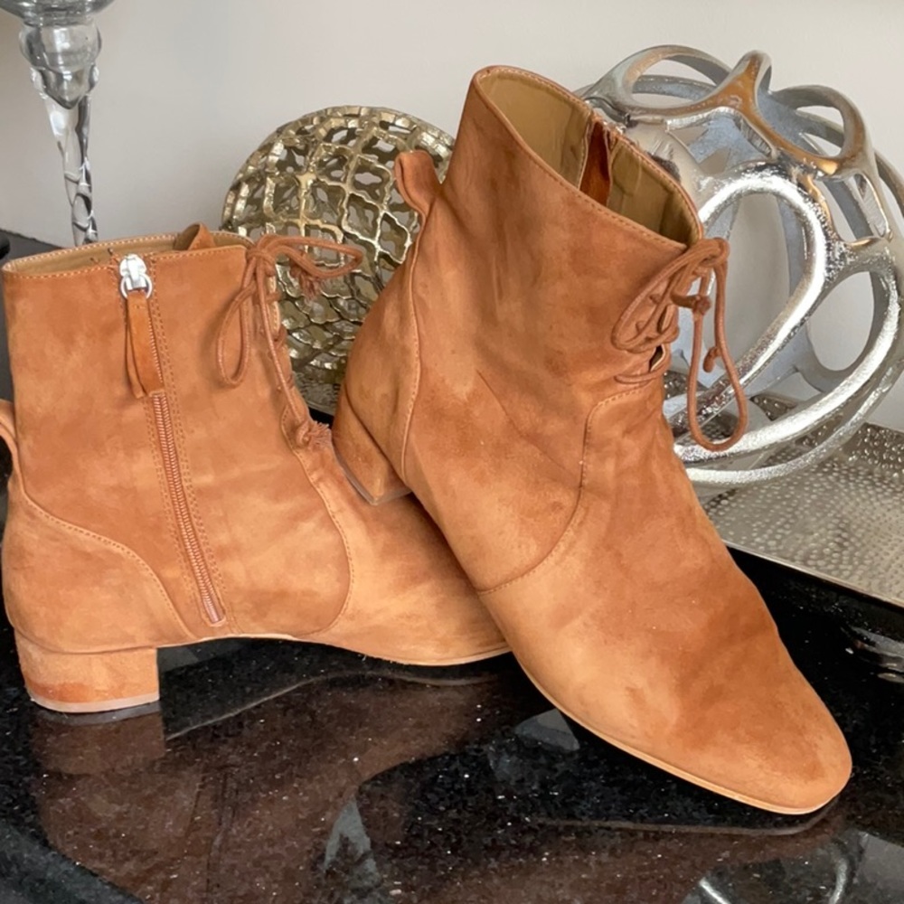 Zara nubuck booties